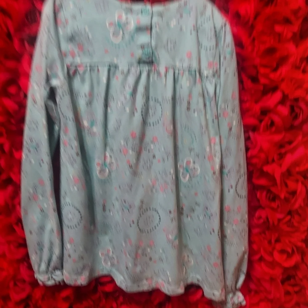 Osh Kosh Girls Size 10 Long Sleeve Shirt with Design